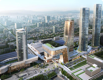 대전역세권 개발사업 조감도