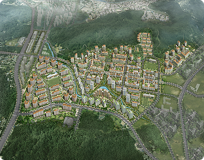 은평뉴타운 도시개발사업 조감도